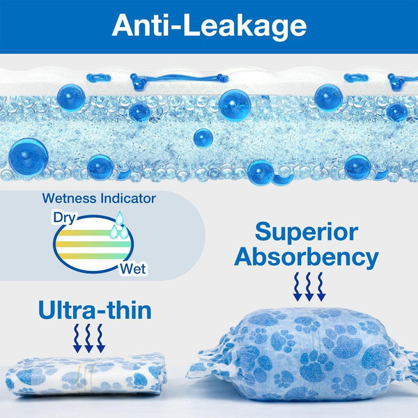 Disposable Female Dog Diapers Leakproof Breathable With Colour Indicator Xl 38 58Cm Dog Clothing & Shoes