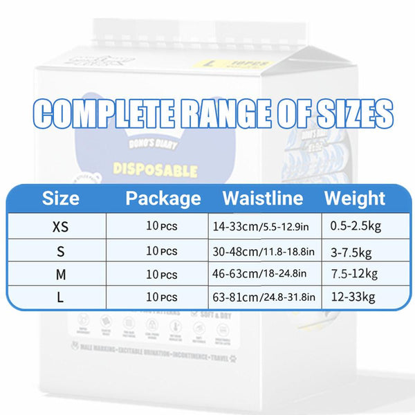 Male Disposable Dog Diapers Leakproof Breathable With Colour Indicator S 30 48Cm Dog Clothing & Shoes