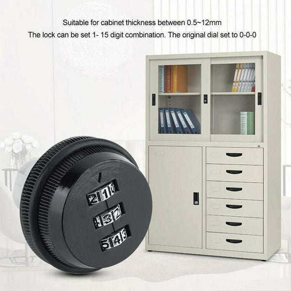 3 Digital Code Combination Cam Lock Furniture Post Mail Box Cabinet Locker Safe Black Combination Padlocks