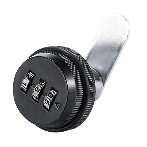 3 Digital Code Combination Cam Lock Furniture Post Mail Box Cabinet Locker Safe Black Combination Padlocks