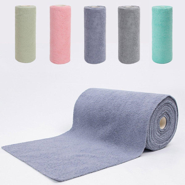 Multifunctional Kitchen Cleaning Towel Strong Absorbent Hand Tear Dish Cloth Blue Tea Towels & Dishcloths