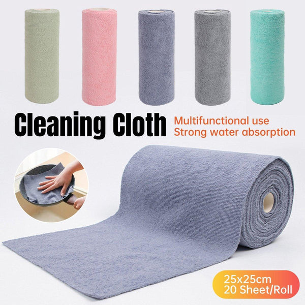 Multifunctional Kitchen Cleaning Towel Strong Absorbent Hand Tear Dish Cloth Blue Tea Towels & Dishcloths