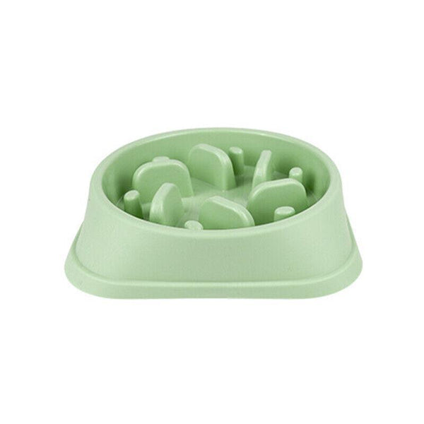Dog Bowl Dishes Slow Feeder Large Pet Eat Dogs Food Nonslip Interactive Pink Dishes Feeders & Fountains