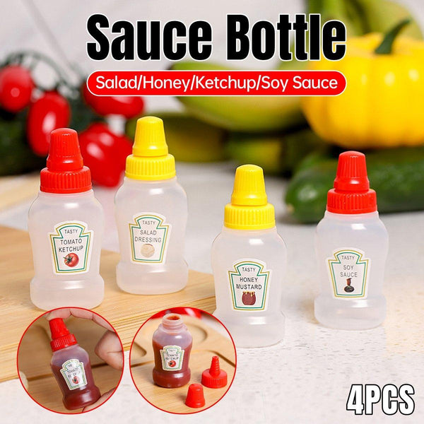 4Pcs Mini Sauce Box Condiment Dispensers For Picnic And Outdoor Use Salad Dressing Other Kitchen Gadgets