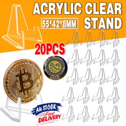 20Pcs Acrylic Clear Stand For Trading Card Psa Pokemon Holders Small Display Stands