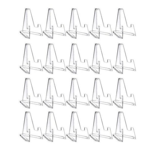 20Pcs Acrylic Clear Stand For Trading Card Psa Pokemon Holders Small Display Stands