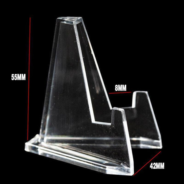 20Pcs Acrylic Clear Stand For Trading Card Psa Pokemon Holders Small Display Stands