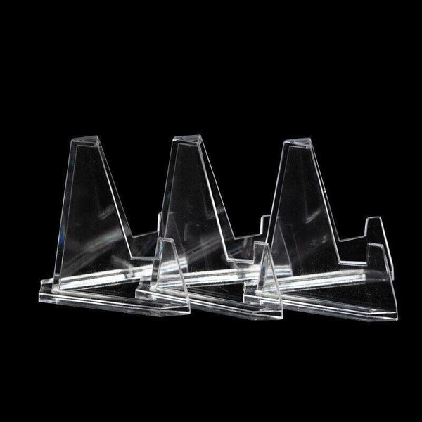 20Pcs Acrylic Clear Stand For Trading Card Psa Pokemon Holders Small Display Stands