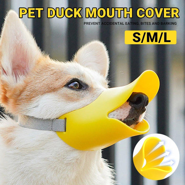 Comfortable Silicone Dog Muzzle Anti Bite Soft Duck Muzzle Pet Training Supplies L Muzzles