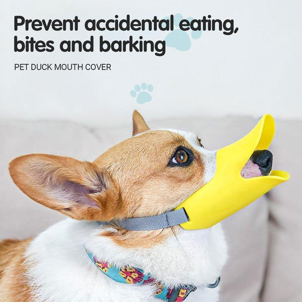 Comfortable Silicone Dog Muzzle Anti Bite Soft Duck Muzzle Pet Training Supplies L Muzzles