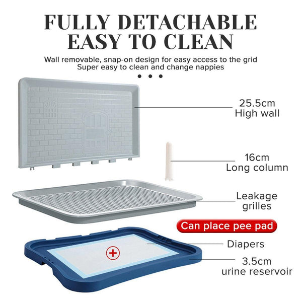 Pet Potty Training Pad Small And Medium Sized Dog Toilet Urinal Pee Tray Navy Puppy Training Pads
