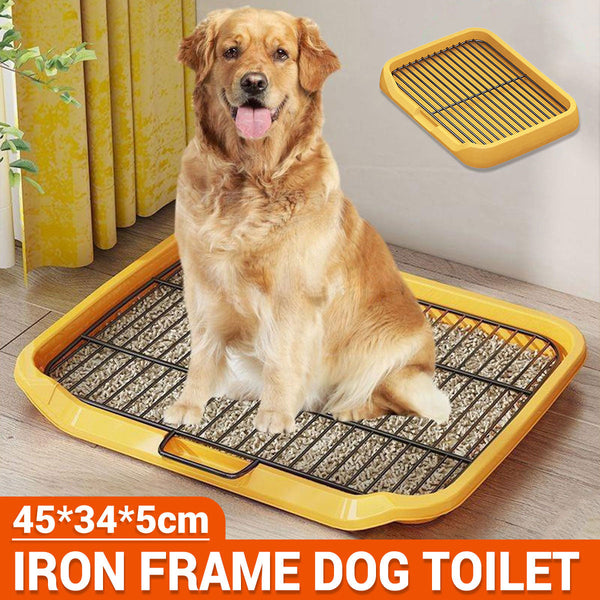 Pet Training Pad Dog Potty Toilet Large Size Portable With Tray Mat For Indoor Puppy Training Pads