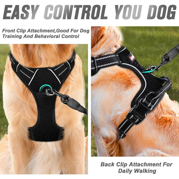 No Pull Dog Harness Vest S Xl Reflective Pet Training Outdoor Handle Red M Harnesses