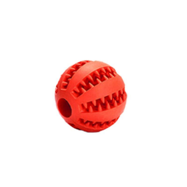 Dog Chew Toy Rubber Ball Treat Dispenser Dental Cleaning Training Play Green Spherical (Large) Dog Toys