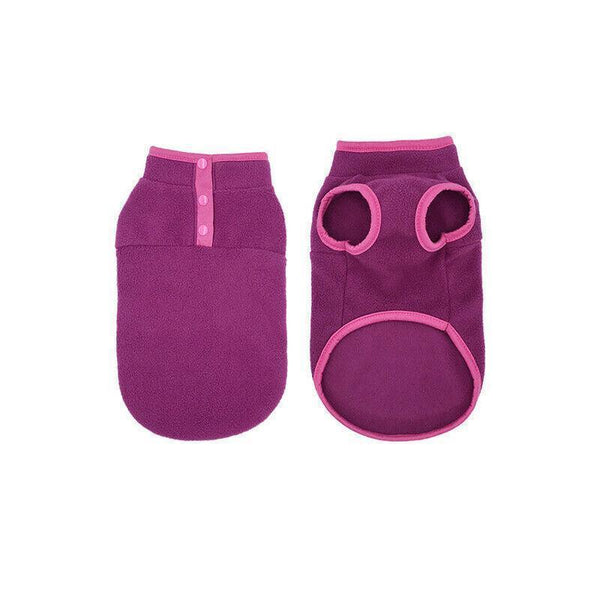 L Pet Dog Puppy Winter Warm Fleece Jumper Vest Coat Jacket Apparel Clothes Outdoor Blue Dog Clothing & Shoes