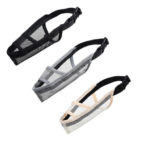 Xxs Size Pet Dog Mask Mouth Muzzle Anti Barking Bite Stop Chewing Beige Muzzles