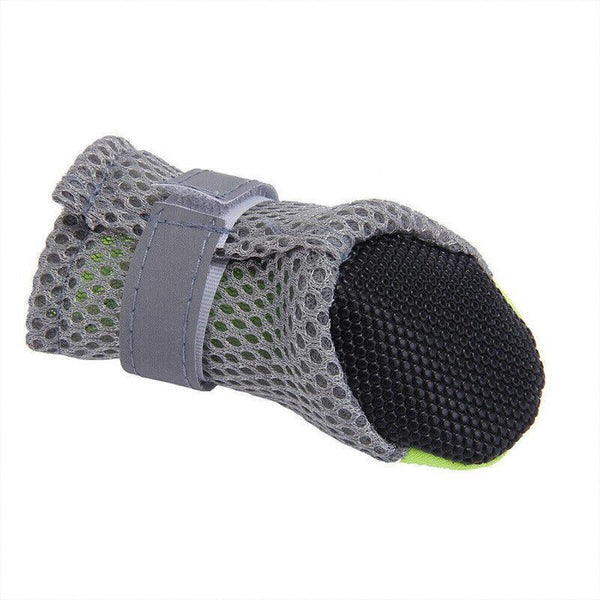 4Pcs Xl Size Anti Slip Waterproof Protective Dog Shoes Rain Boots Pet Socks Booties Green Dog Clothing & Shoes