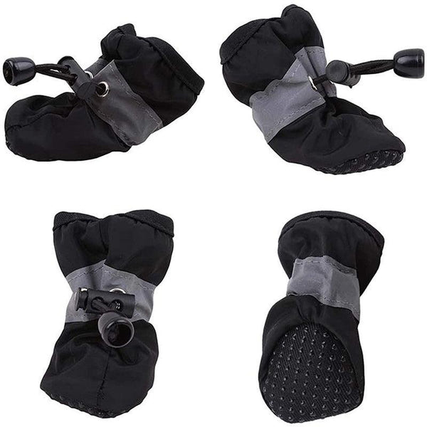 Set Anti Slip Waterproof Protective Dog Shoes Rain Boots Pet Socks Booties 4Pcs L Dog Clothing & Shoes