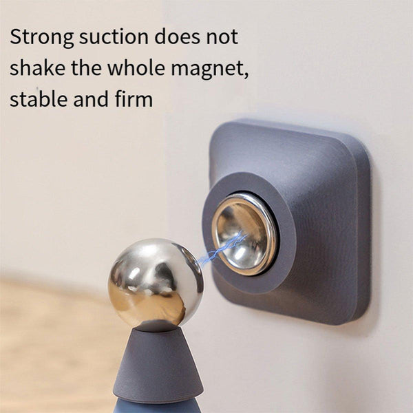 Silicone Silent Door Stopper With Suction Base And Secure Hold Catch Design Blue Door Stops