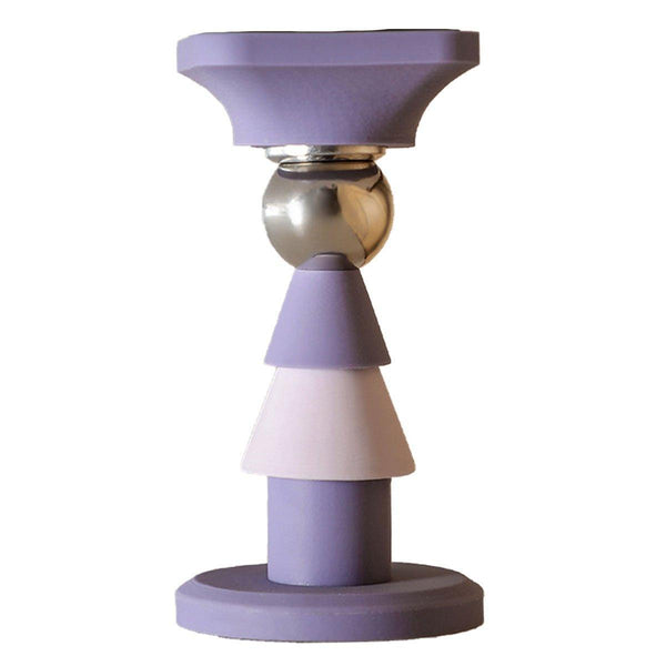 Silicone Silent Door Stopper With Suction Base And Secure Hold Catch Design Purple Door Stops