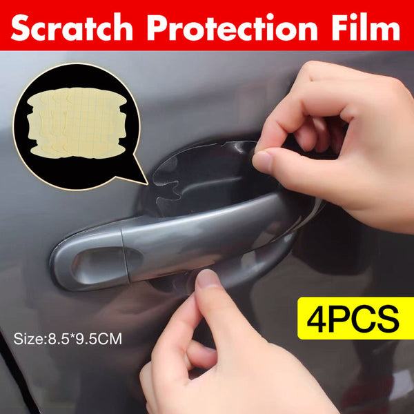 4Pcs Invisible Car Door Handle Films Protective Scratches Protector Accessories Mouldings Trim