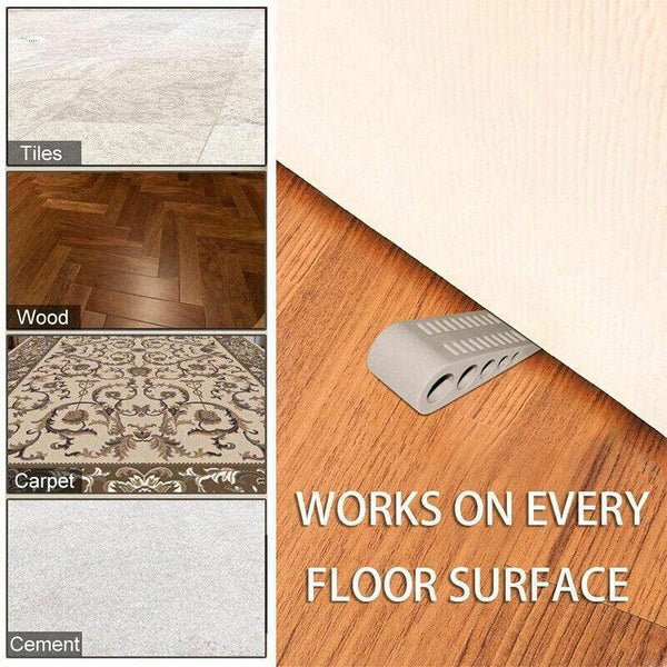3Pcs Rubber Grip Wedge Door Stoppers Floor Carpet Heavy Duty Security Door Stops