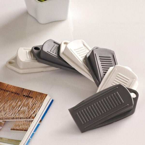 3Pcs Thick Rubber Wedge Door Stoppers Floor Carpet Heavy Duty Security Grey Door Stops