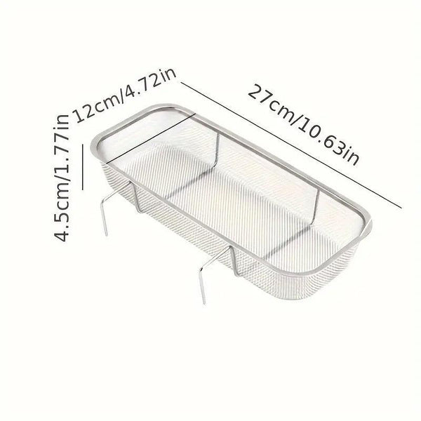 Stainless Steel Sink Drainer Basket Rack For Kitchen Dish Drying And Storage Colanders Strainers & Sifters