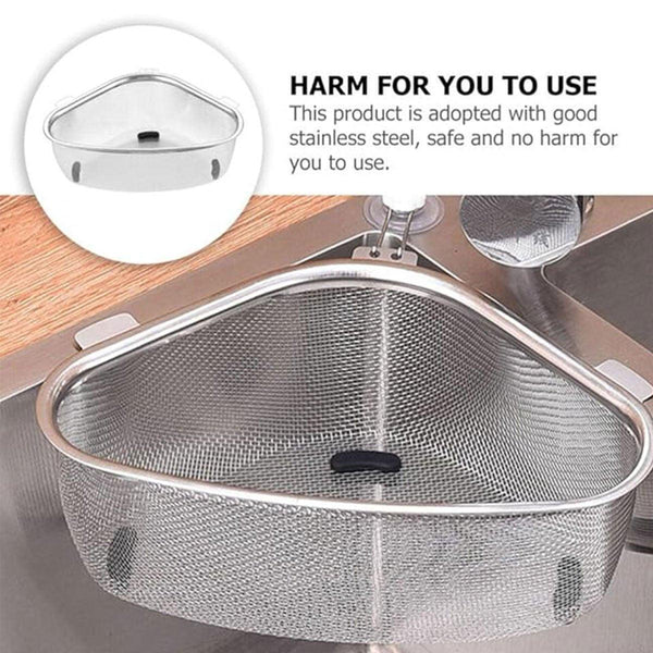Triangle Sink Strainer Basket Household Kitchen Shelf Leftover Draining Rack Kitchen Sinks