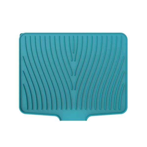 Silicone Dish Drying Mat Heat Resistant Draining Slope Pad For Kitchen Counter Green Kitchen Bench Mats