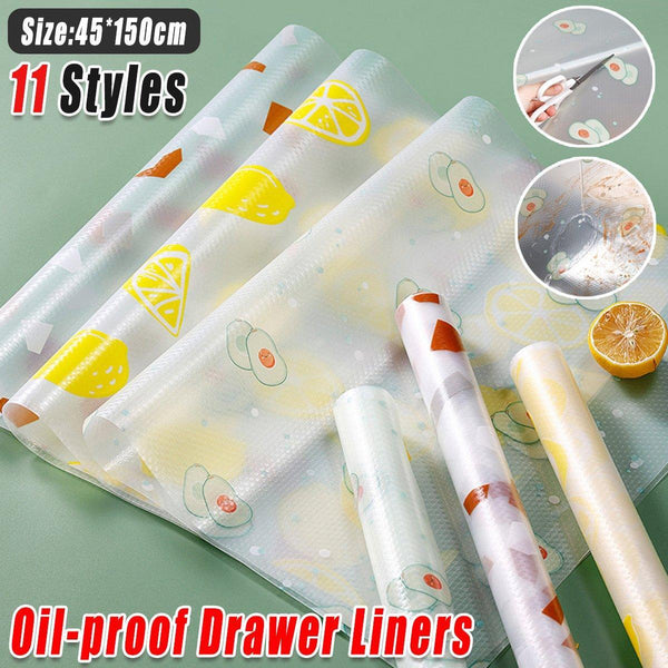 Household Drawer Liner Paper Wardrobe Dustproof Cabinet Mat Grease Proof Leaf Drawer Liners