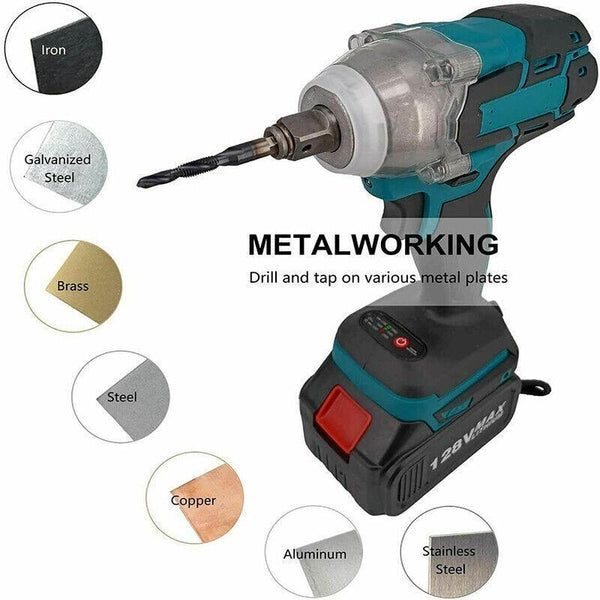 6X Hss Hex Shank Tap Metric Thread Screw Tapping Compound Set Tool Drill Bits