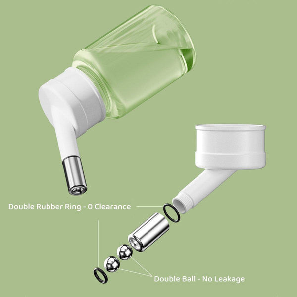 Pet Water Bottle For Hamster Guinea Pig Rabbit Vacuum Drinking Feeder Kettle 120Ml Green Dishes Feeders & Fountains