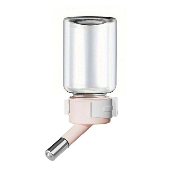 Pet Water Bottle For Hamster Guinea Pig Rabbit Vacuum Drinking Feeder Kettle 120Ml Pink Dishes Feeders & Fountains