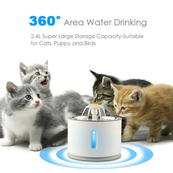 Led Pet Water Fountain 24L Automatic Drinking Dispenser For Cats And Dogs Dog Automatic Feeders