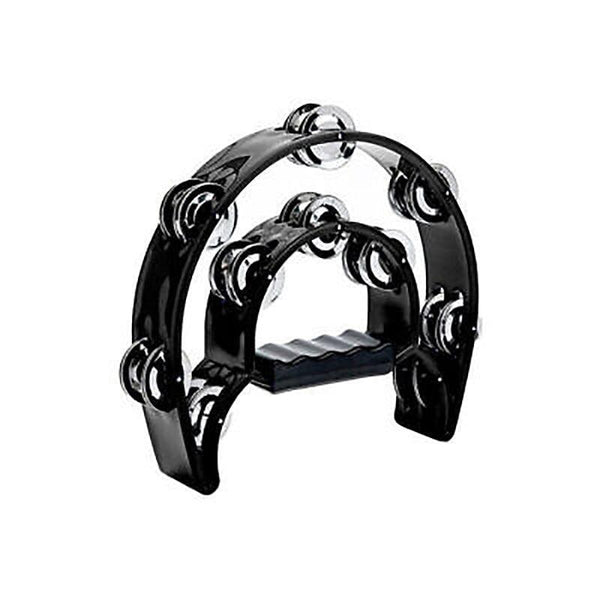 Double Half Moon Tambourine Handheld Musical Percussion Instrument Bell Drum Blue Tambourines