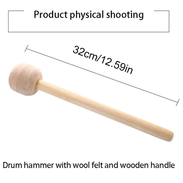 2Pcs Felt Drumsticks Gong Mallets Soft Hammer Accessories Percussion Tools Percussion Accessories