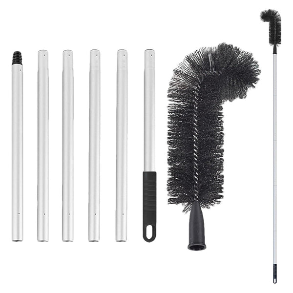 Gutter Cleaning Brush Roofing Tool With Pole 208Cm For Long Splicing Cleaning Brushes