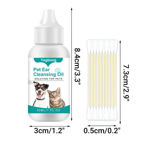 Pet Ear Cleaning Oil For Cats Dogs Deodorize Ears Universal Care Dog Grooming