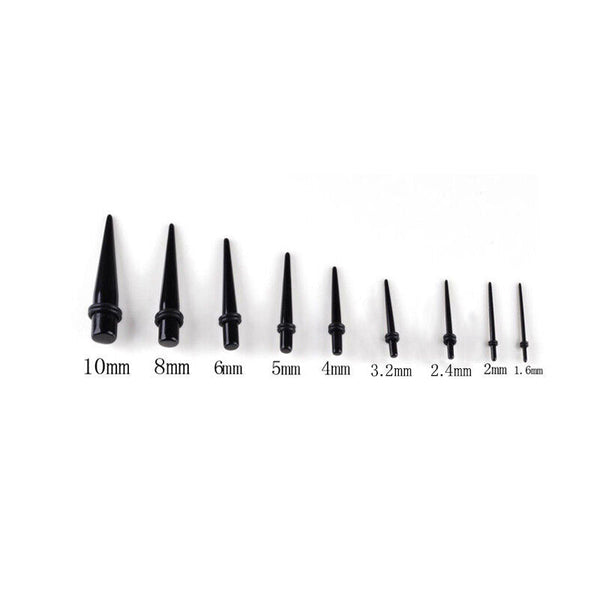 36Pcs Ear Stretching Kit Plug Set Taper Stretcher Expander Tapers Au Earrings
