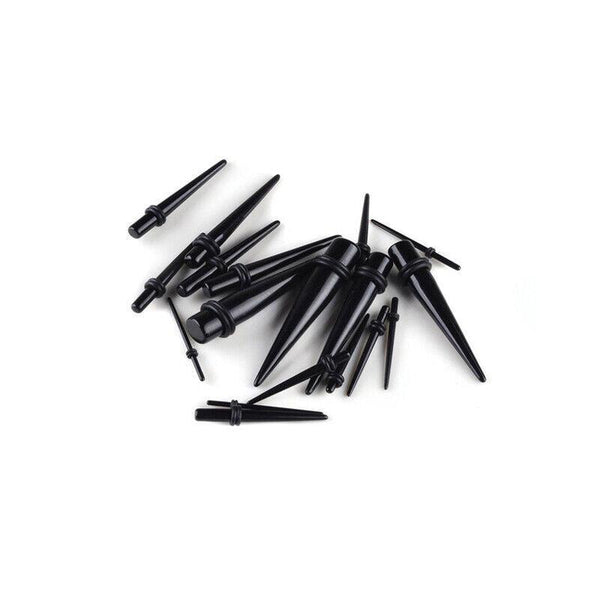 36Pcs Ear Stretching Kit Plug Set Taper Stretcher Expander Tapers Au Earrings