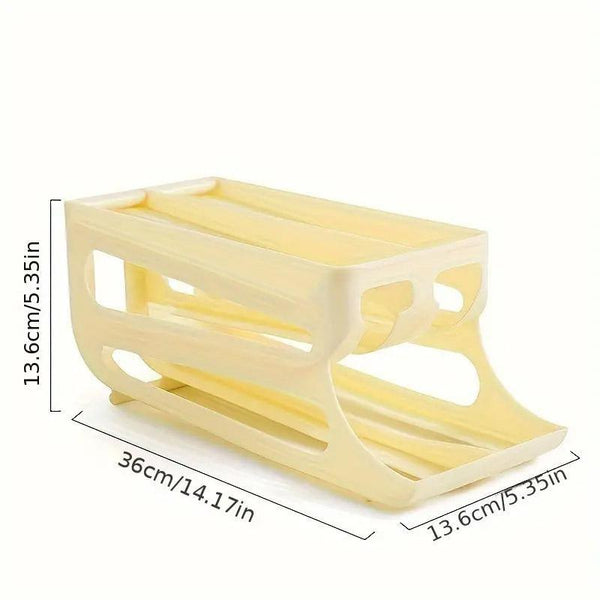 Sliding Egg Carton Refrigerator Storage For Kitchen Holder And Organizer Yellow Other Kitchen Storage