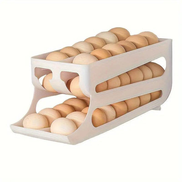 Sliding Egg Carton Refrigerator Storage For Kitchen Holder And Organizer Yellow Other Kitchen Storage