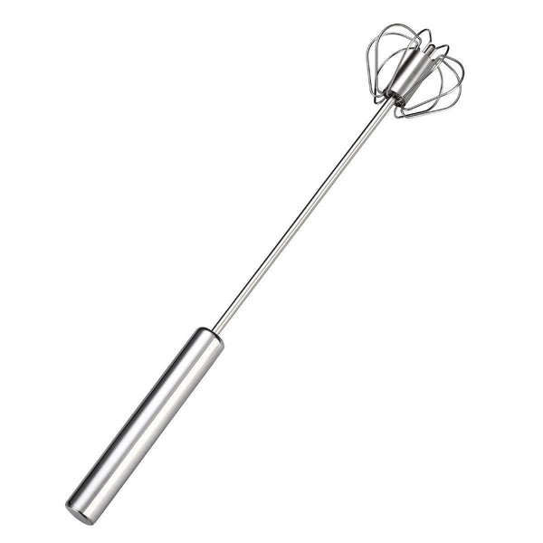 Stainless Steel Semi Automatic Egg Beater Hand Pressed Kitchen Baking Tool 12 Inch Whisks