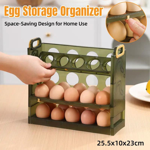 Refrigerator Egg Organizer Side Door Storage Tray Carton Holder Kitchen Box Other Kitchen Storage