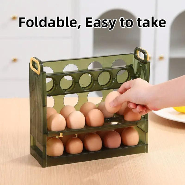 Refrigerator Egg Organizer Side Door Storage Tray Carton Holder Kitchen Box Other Kitchen Storage