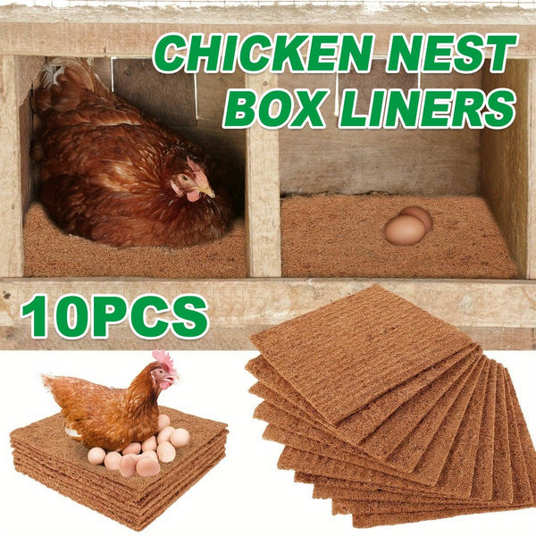 10Pcs Chicken Nest Box Liner Soft Cushions For Poultry Hen Laying Coop Pads Small Animal Supplies
