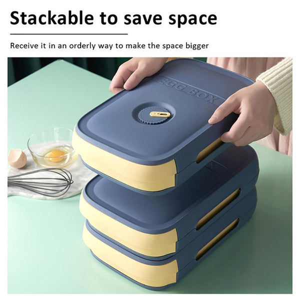 Drawer Type Eggs Tray Fruit Storage Box Kitchen Stacking Holder Food Container Blue Other Kitchen Storage