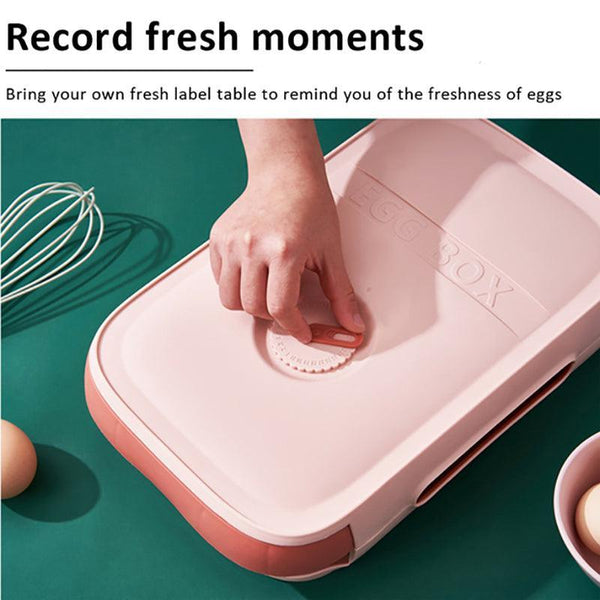 Drawer Type Eggs Tray Fruit Storage Box Kitchen Stacking Holder Food Container Blue Other Kitchen Storage