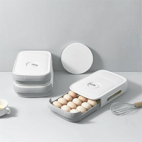 Drawer Type Eggs Tray Fruit Storage Box Kitchen Stacking Holder Food Container Blue Other Kitchen Storage